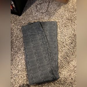 Plaid business casual pants